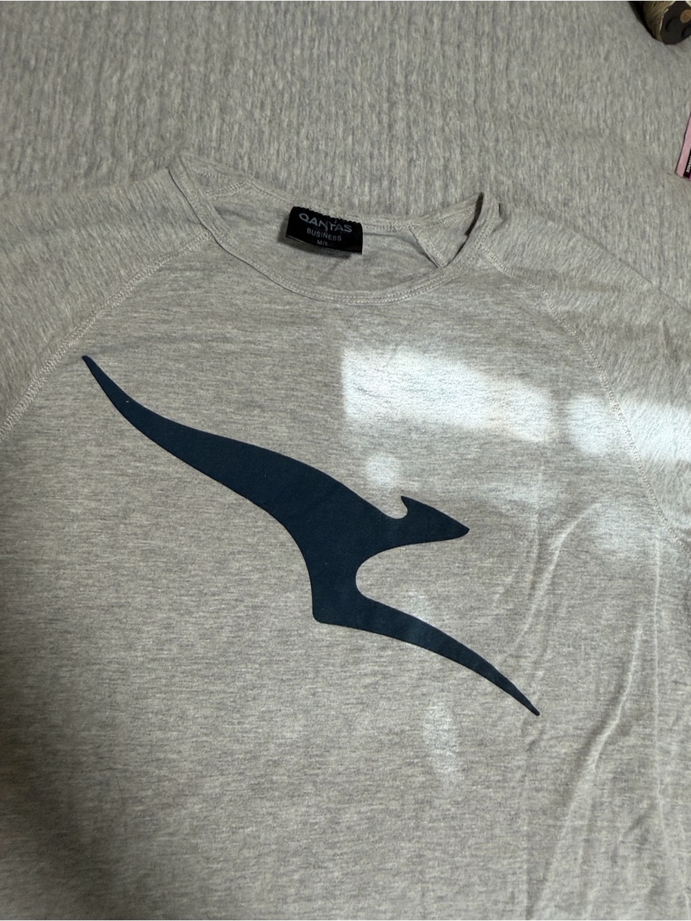 Gray QATNAS AIRLINES Business Class Long Sleeve Shirt Medium/Large Australia